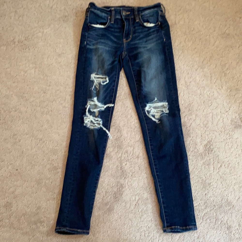 Ripped American eagle jeans
